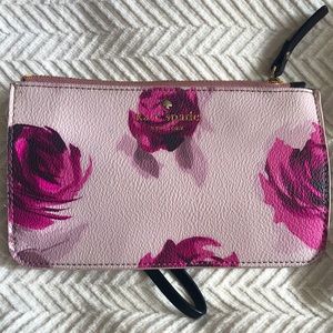 Kate Spade small wristlet, roses